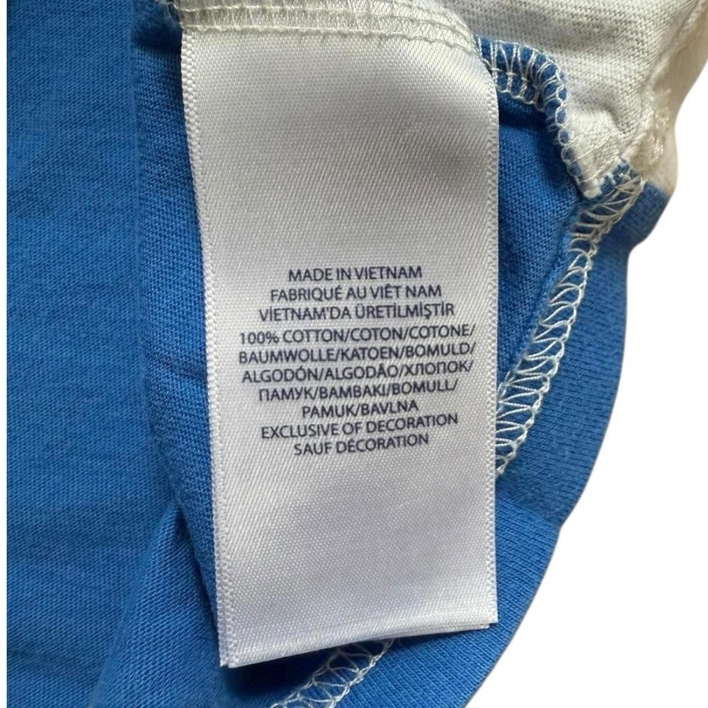 Polo Ralph Lauren Big Pony Color Block T-Shirt Youth Size Large 14/16 Blue White - Picture 4 of 8